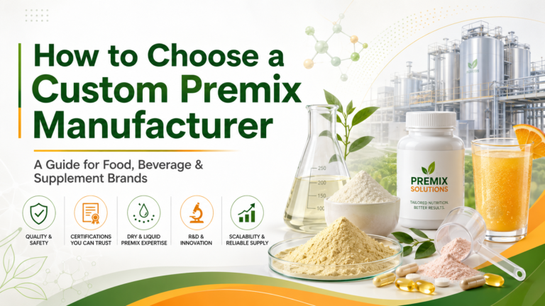 custom premix manufacturer guide